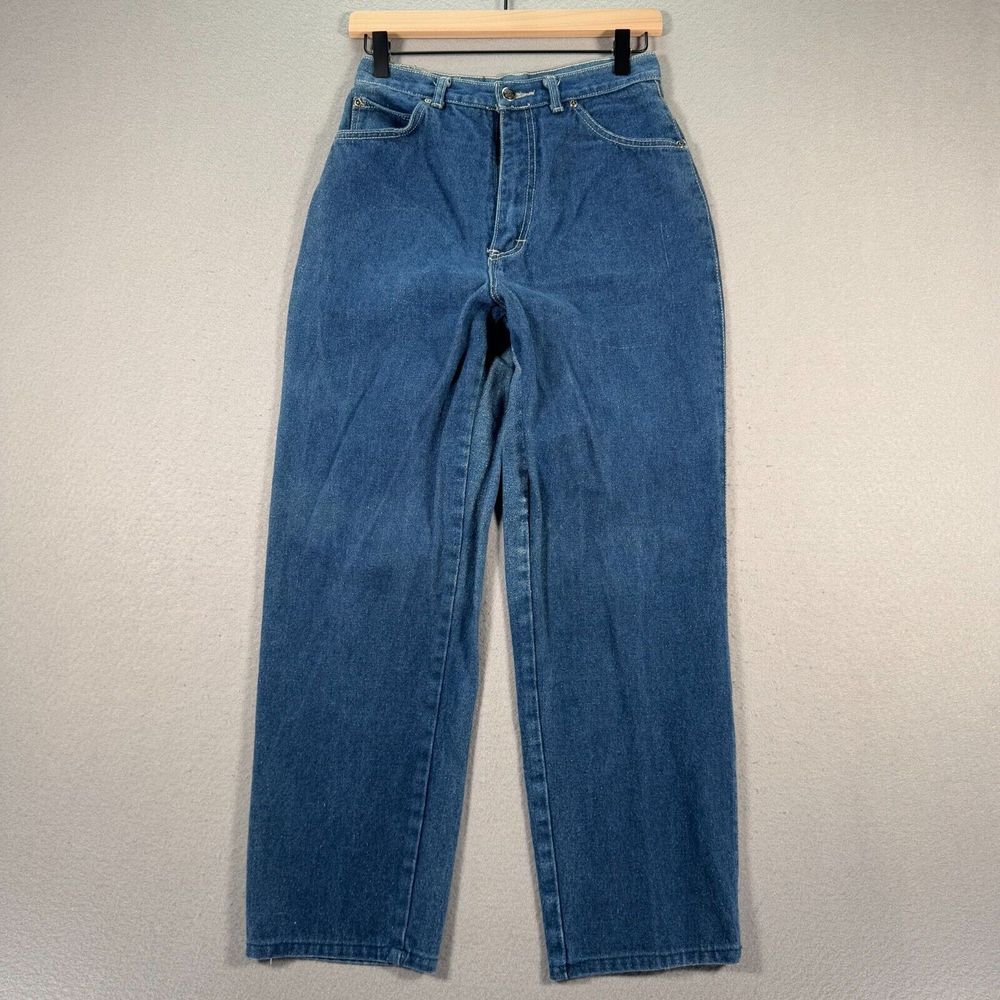 Vintage Taboo Jeans Womens 11 Blue Medium Wash Mom‎ Straight Leg Denim Stretch